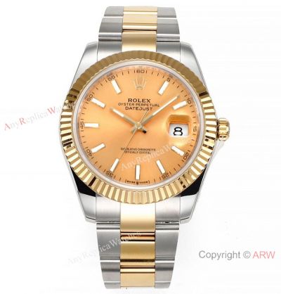 Super Clone Rolex Datejust II 1-1 JVS Cal.3235 Watch Champagne Dial &72 Hours Power Reserve